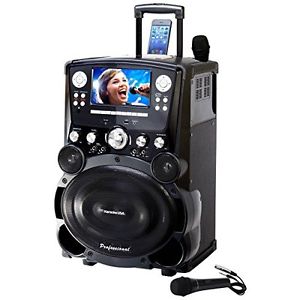 Karaoke USA GP978 Professional DVD/CDG/MP3G Karaoke Player with 7" Color TFT