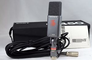 SUPER MINT 1980'S VINTAGE SONY C-450 CONDENSER MICROPHONE MIC