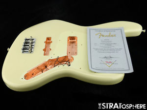 2006 Fender USA Custom Shop Classic Jazz Bass BODY + HARDWARE Olympic White