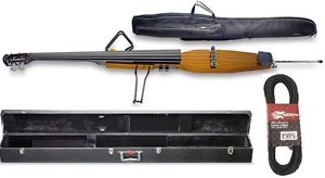 Stagg EDB-3/4 Honey Maple Electric Upright Double Bass Gig Bag & Hard Case SALE!