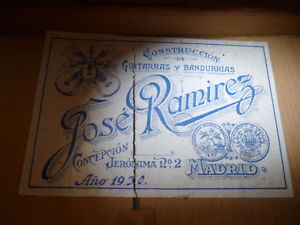Ramirez flamenca blanca 1930 vintage - for restoration!