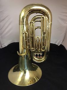 Conn 10J 3/4 Size 3 Valve Tuba BBb w/Case and Mouthpiece. Original