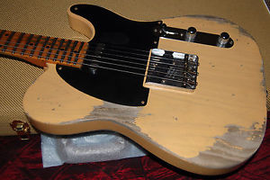 2017 Fender 1952 Telecaster Heavy Relic CS Handwound PU's NoCaster Blonde RARE!