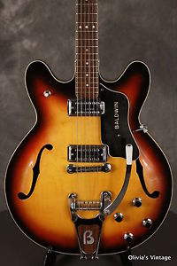 1960's BALDWIN model 706V Hollow Body SUNBURST!!! made in Italy