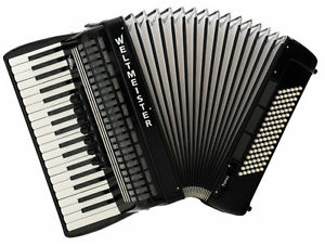 Weltmeister Akkordeon Topas III schwarz 37/96/III/7/3 mit Koffer