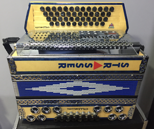 Steirische Harmonika, Strasser, de luxe E  -- F-B-Es-As