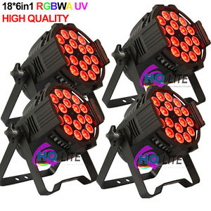 HIGH QUALITY DMX PAR64 LIGHT RGBWA UV 18 Led Par Cans Light Dmx Stage Lights