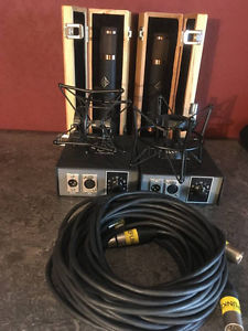 TELEFUNKEN CU-29 Copperhead Tube Microphone Set, factory matched pair