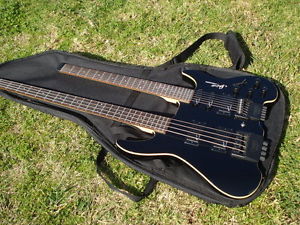 Rare Steinberger Spirit Double Neck Bass and Guitar Black with gigbag