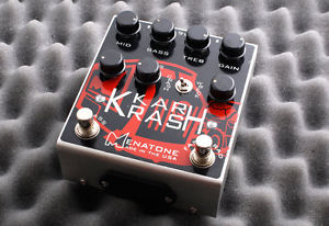 RARE!! Menatone KarKrash Overdrive Pedal Guitar Distrotion USA made. Excellent!