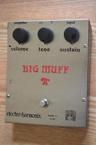 Electro Harmonix White Can Ram's Head Big Muff Pi Vintage Guitar Effects Pedal