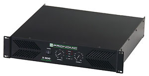 AMPLIFICADOR ETAPA POTENCIA DJ PA HIFI AMPLI 2 CANALES 2x1900W MONTAJE RACK 19"