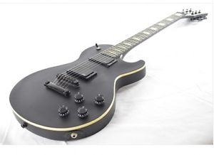 DEAN THOROUGHBRED STEALTH - BLACK SATIN W/EMG Black w/hard case F/S #A2918