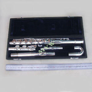 advanced alto flute outfit G key 2 mouthpieces silver plated  new