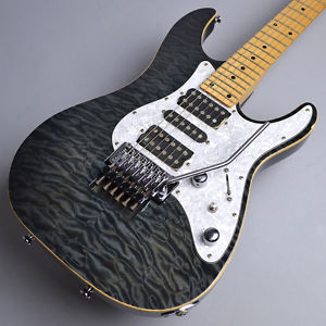 SCHECTER D-2-24-BW/M STBK w/HardCase FreeShipping From Japan Used #G158