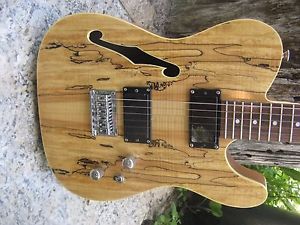 SixKiller GuitarsTele '52_Reissue_Thinline _Ros wood_Spalted Maple Book matched