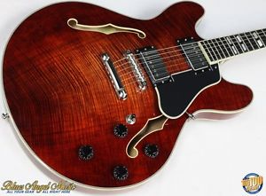 Eastman T486 Classic Thinline Electric Guitar w/HSC Gorgeous Flame, NEW! #34358