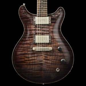 Patrick James Eggle Macon Carve Top Twin Electric Guitar, Charcoal