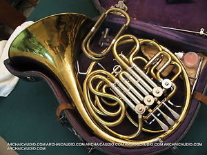 PROFESSIONAL QUALITY 1933 CONN 6D ARTIST DOUBLE F + B FLAT FRENCH HORN SN 292349