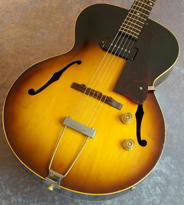 Free Shipping Used Gibson Vintage ES-125 1958 Sunburst Full Acoustic Guitar