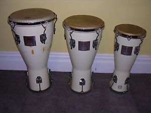 Vintage Gon Bops Bata Set of 3 Dual Head Congas