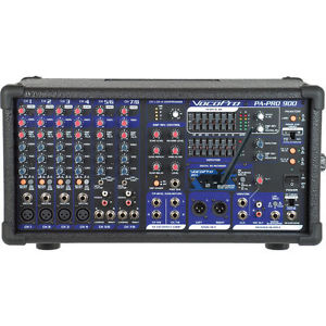 VocoPro PA-PRO-900 BT Active Powered Mixer w/ Bluetooth Receiver 900W Amplified