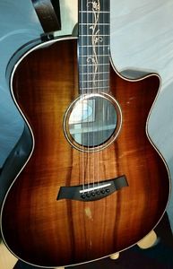 Taylor K24ce SHADED EDGE BURST GRAND AUDITORIUM ES2 & OHSC MINT UNPLAYED