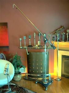 Vintage RARE 1960's BS-36W Atlas Professional microphone floor stand w boom arm
