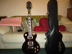 Epiphone Les Paul 1960 Tribute Plus Electric Guitar Black Cherry w/ Levy Strap