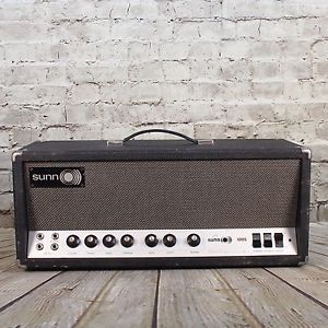 Vintage Sunn 100S Guitar/Bass Tube Amp Head W/ Footswitch