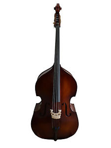 Kontrabass 4/4 Größe Vollmassiv, Gambenform, 5-Saiter neu