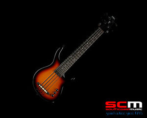 KALA BASS UKULELE SUB BASS SOLID BODY SUNBURST FINISH PADDED GIG BAG NEW!