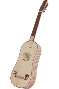 Roosebeck 39" Baroque Guitar 5 Course and Padded Gig Bag