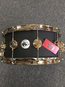DW Drum Workshop Prototype LIMITED 3mm Aluminium Snare Drum Black Powder Coated