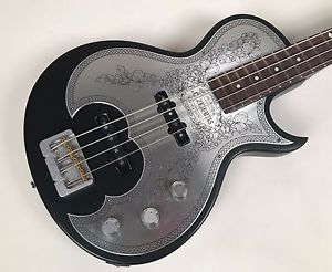 Zemaitis Antanus Series Metal Front Black Bass (A22B MF BK) with Hardshell Case