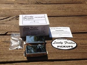 NEW Lindy Fralin BIG SINGLE Pickup Set NICKEL Covers Humbucker Sized Perfection