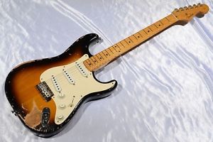 Fender Japan ST57-117 Custom Edition 2Tone Sunburst Made in Japan Used #g1331