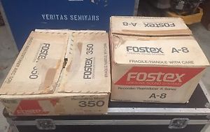 FOSTEX A-8 8-track Recorder  With Fostex 350 Mixer Reproducer Original Boxes