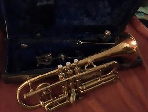 1940's Conn Trumpet with MOP key tops and case.
