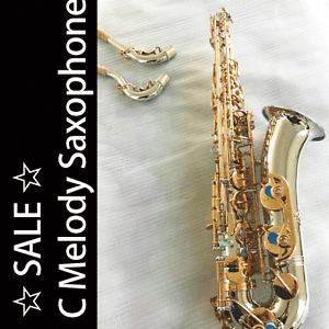 ☆ SALE ☆ Prof • Quality Melody Bands Sax • C Saxophone • Case & Mouthpiece NEW