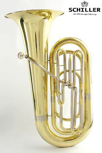 Schiller American Heritage 3 Valve Piston Tuba Gold Lacquer
