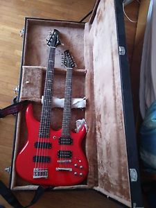 double neck 5 strings bass + 12 strings guitar