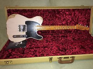 2016 Fender 1952 Telecaster Heavy Relic CS Dirty White Blonde-THINK Vince Gill