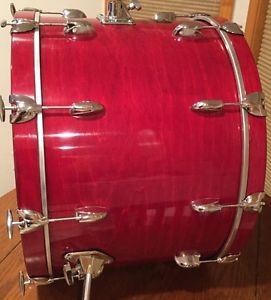 ADD this 1980's GRETSCH USA 24" Bass DRUM to YOUR DRUM SET 24x16 Rosewood