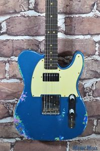 Fender LTD '60s HS Telecaster Heavy Relic Aged Lake Placid Blue over Blue Flower