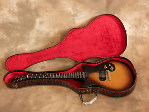 1962 Vintage Gibson Melody Maker Electric Guitar w Gator Case Slanted Bridge