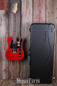 Fender® American Professional Telecaster Electric Guitar Tele Crimson with Case
