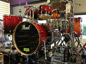 New Pearl Vision VBL Series Drum Kit - 22", 10", 12", 16" Drumkit - Ruby Fade