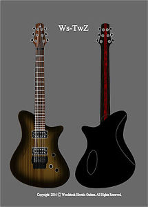 Made to Order!!! W E Guitars - Tw Custom - Hand Made Electric Guitar. Zebrano