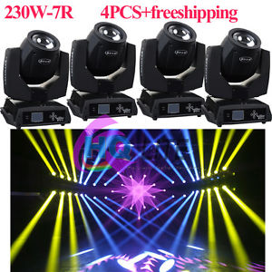 4pc bright stage 230W 7R Sharpy Beam Moving Head Lights dmx light Free Shipping